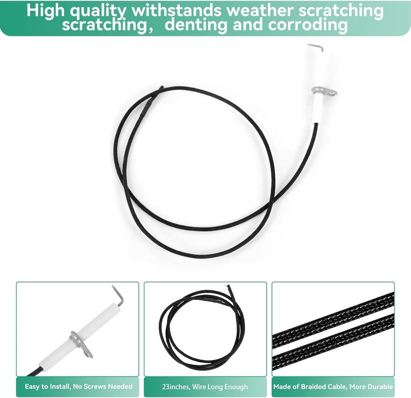 COGRICHBF Grill Replacement Parts for Cuisinart 2556, GAS9556AS, GAS9456AS, GAS2456AS, GAS2556AS, GAS1456ASO, Grill Burner, Heat Plate Parts for Cuisinart 3-In-1 GAS9556AS 5 Burner Propane with Side Burner - Image 4